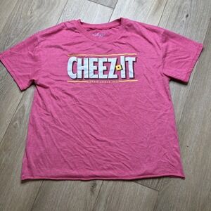 CHEEZE-IT. Kellogg's Cheez-It Snack Mix‎ Junior's  T-Shirt Size Large, Pre-owned